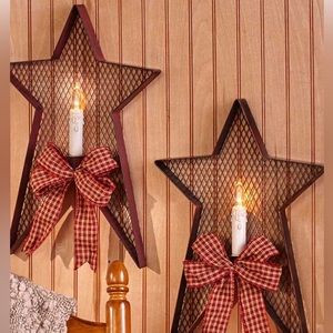 Pair of Country Wall Sconces